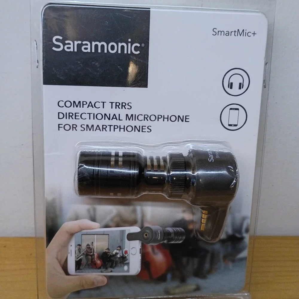 Saramonic SmartMic+ compact TRRS directional microphone for smartphones‎